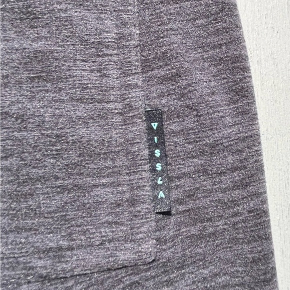 Men's Vissla Joggers Gray Solid S Pockets String Stretch Activewear Loose Gym - Picture 9 of 14